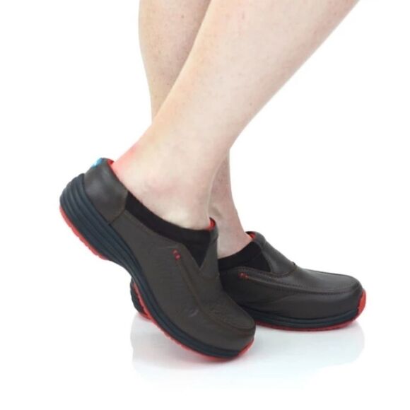 Sanita Brown Slip On Clogs Shoes Luxe Heir Sanita 02 Model New In Box - Picture 3 of 7